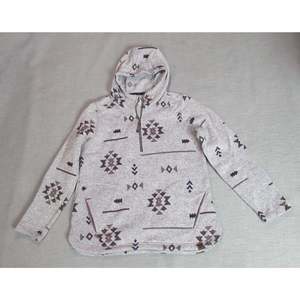 iv Hoodie Sweater Womens Large Purple Knit Sweatshirt Aztec Southwest Outdoors